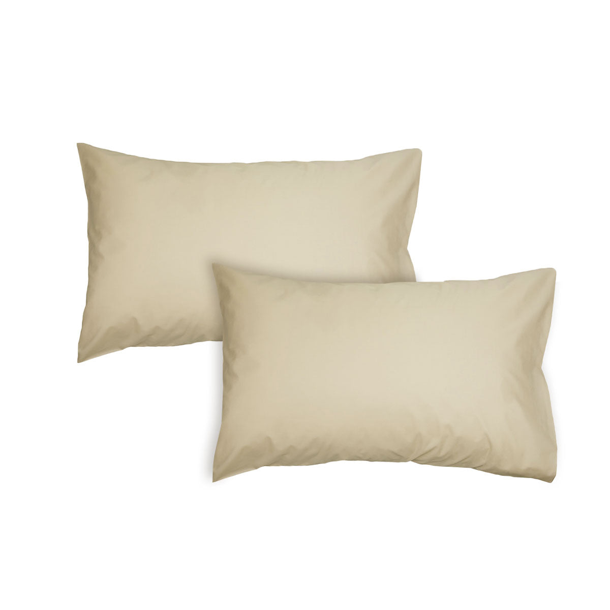 Algodon 300TC Cotton Standard Pillowcases, 2 Pack – Stone