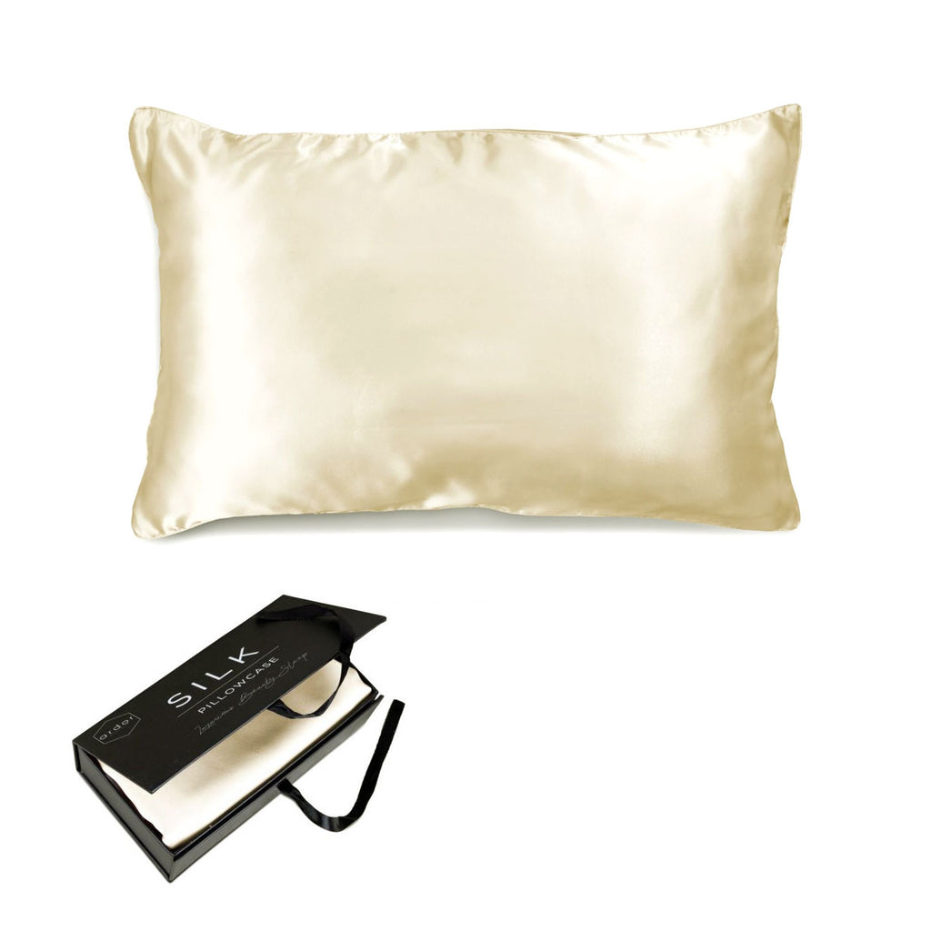 Ardor Mulberry Silk-Front Standard Pillowcase – Ivory Dreams, 51 × 76 cm