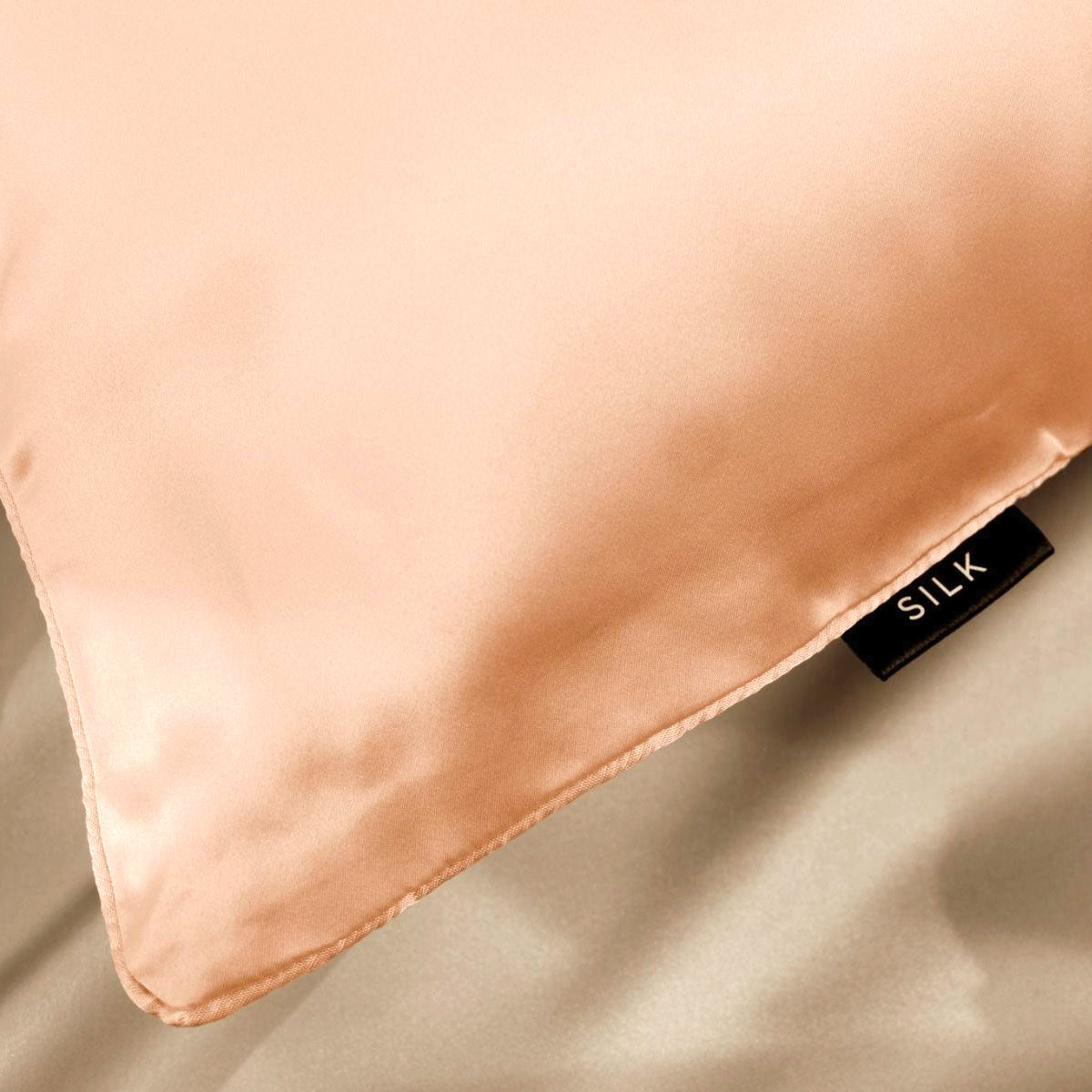 Ardor Mulberry Silk-Front Standard Pillowcase – Peach Spritz, 51 × 76 cm