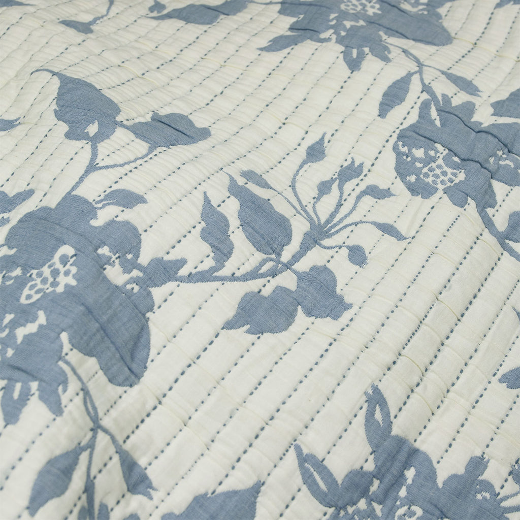 Algodon Abigail Lightly Quilted Cotton Jacquard Quilt Cover Set – King