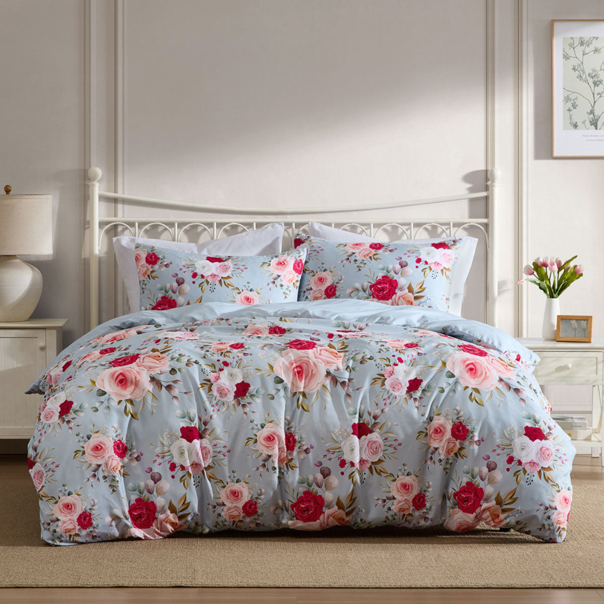 Ardor Amelie Floral-Printed Quilt Cover Set – Multi, Queen