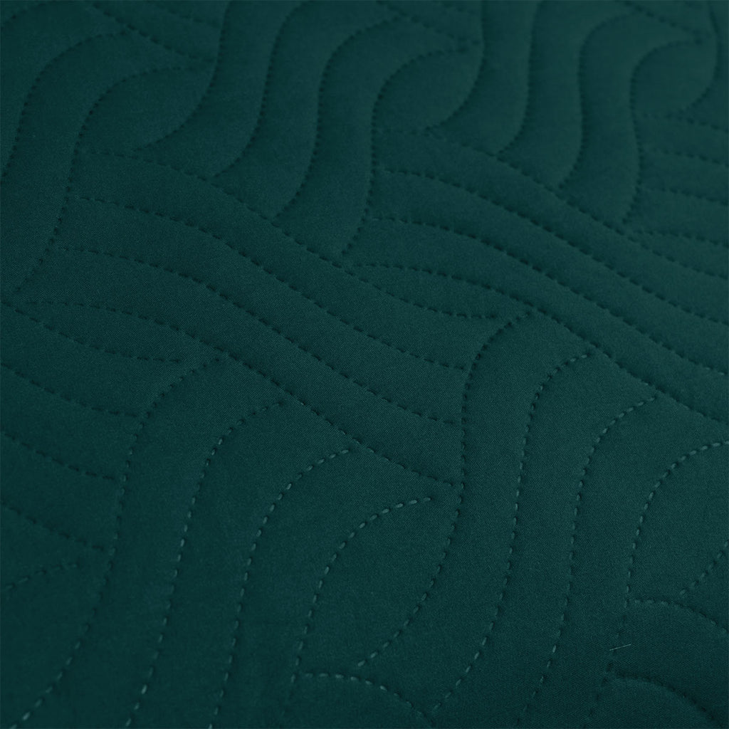 Ardor Asher Deep Teal Embossed Vintage Washed Quilt Cover Set King