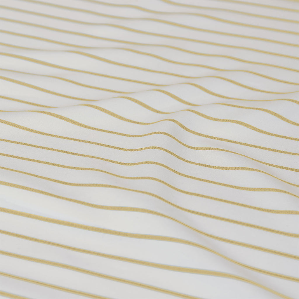 Ardor Frankie Yellow Stripe Yarn Dyed Reversible Quilt Cover Set King