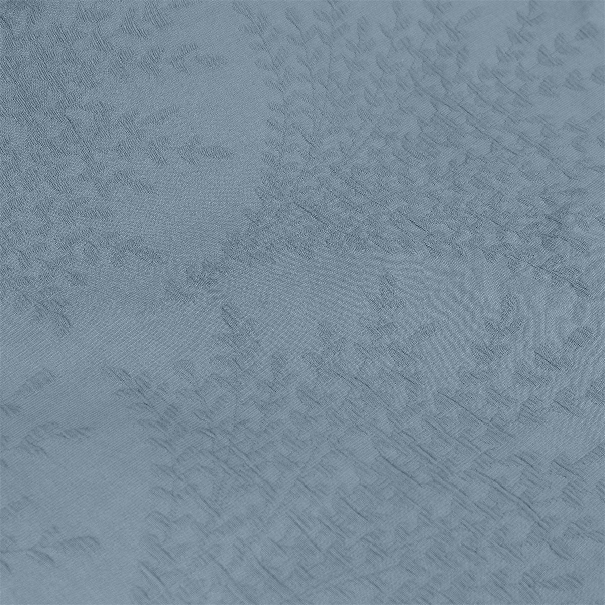 Algodon Romy Cotton Botanical Jacquard Quilt Cover Set – Blue, King