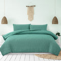 Ardor Tuscan Ruched Quilt Cover Set – Teal, King