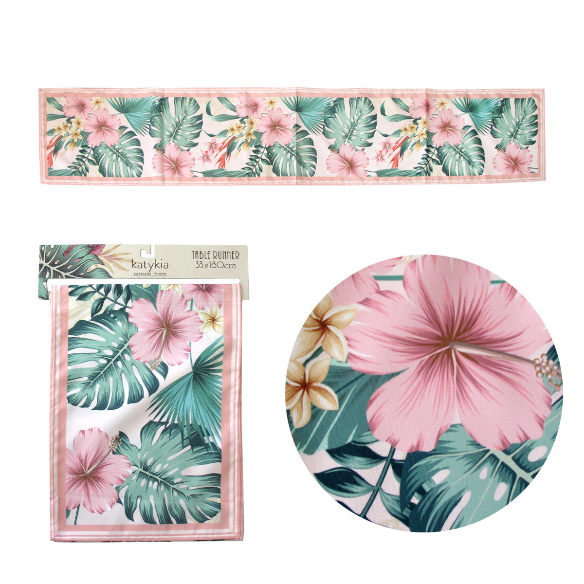 Katykia Tropical Table Runner – 33 × 180cm