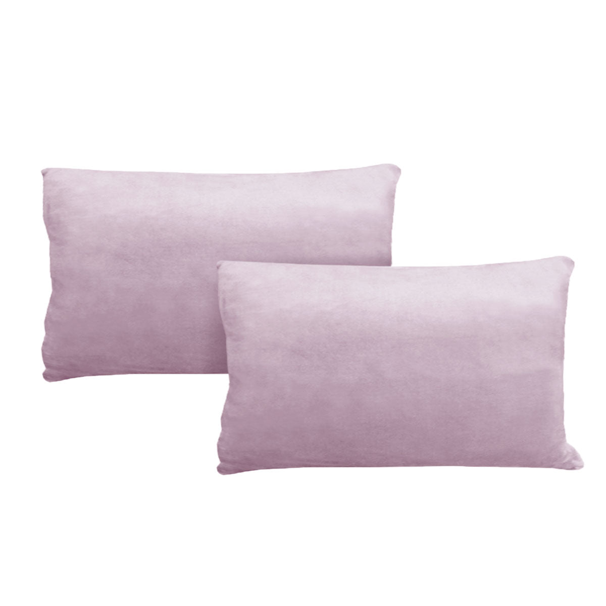 Alastairs Augusta Flannel-Fleece Standard Pillowcases, 2 Pack – Blush