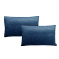 Alastairs Augusta Flannel-Fleece Standard Pillowcases, 2 Pack – Navy
