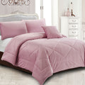 Georges Fine Linens Carrington Comforter Set – Pink, King