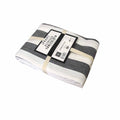 Rans Alfresco Stripe Cotton Tablecloth – Black