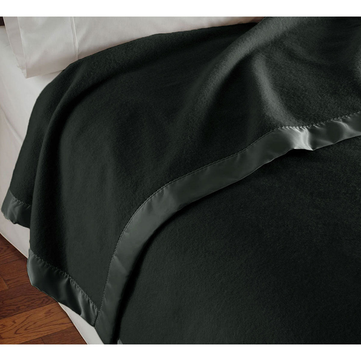 400GSM Pure Wool Blanket – Charcoal, Queen