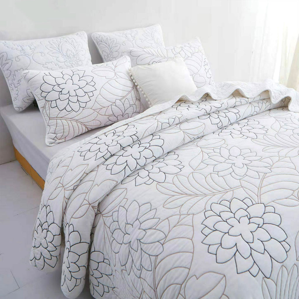 Eliana Cotton Coverlet Set – Queen