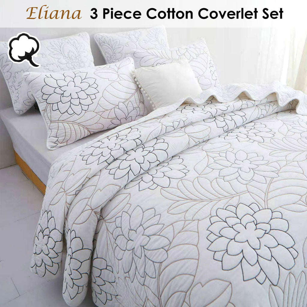 Eliana Cotton Coverlet Set – Queen