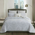 Majestic White Cotton Coverlet Set – Queen