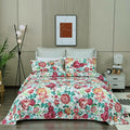 Tongan Cotton Quilted Coverlet Set – Multi, Queen