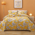 Vibrante Cotton Quilted Coverlet Set – Yellow, Queen