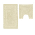 2200GSM 2 Pce Axel 100% Cotton Bath Mat Set Vanilla