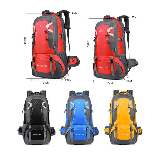 60L Outdoor Hiking and Travel Backpack – Blue