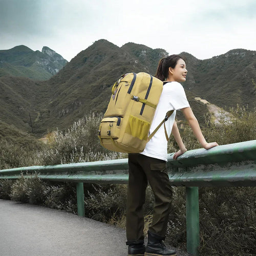 60L Travel and Hiking Backpack – Khaki