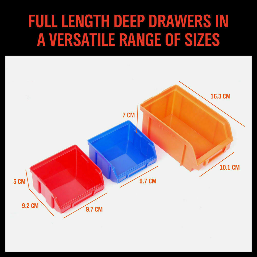 30-Bin Wall-Mounted Workshop Organiser