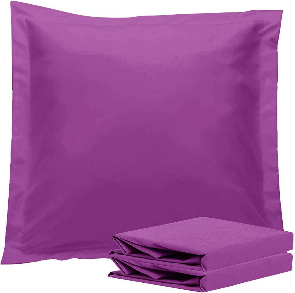 Ultra-Soft European Microfibre Pillowcases, 2 Pack – Purple