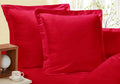 Ultra-Soft European Microfibre Pillowcases, 2 Pack – Red