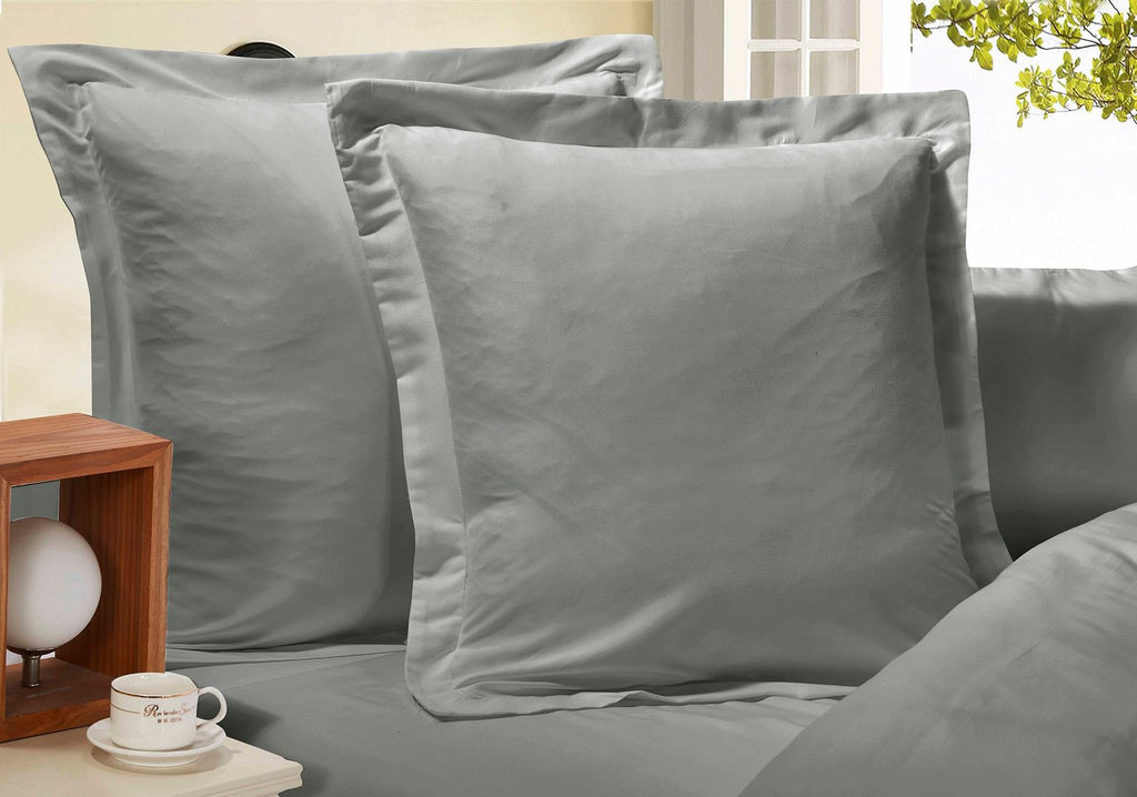 Ultra-Soft European Microfibre Pillowcases, 2 Pack – Grey