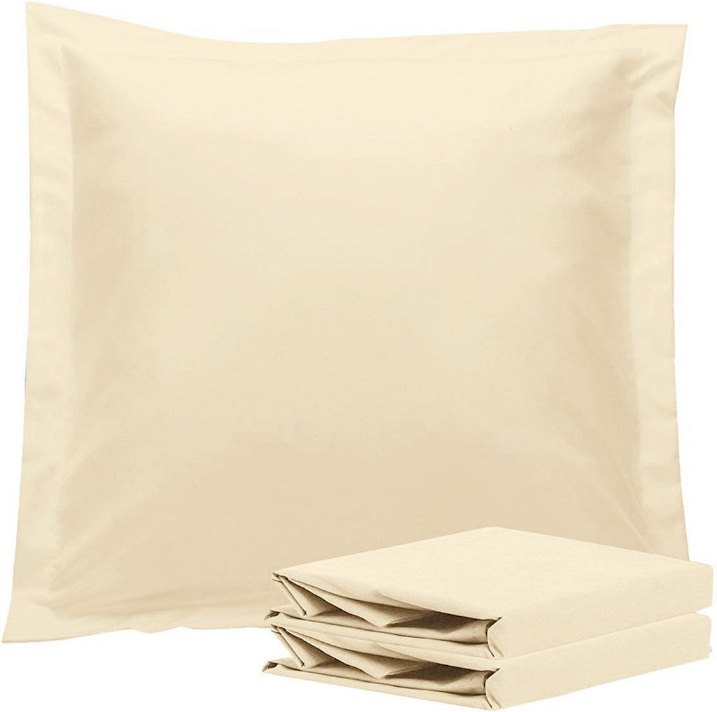 Ultra-Soft European Microfibre Pillowcases, 2 Pack – Cream