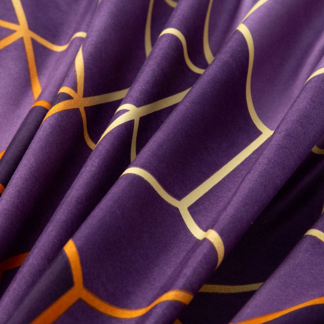 Erena Purple Quilt Cover Set – King, 3-Piece