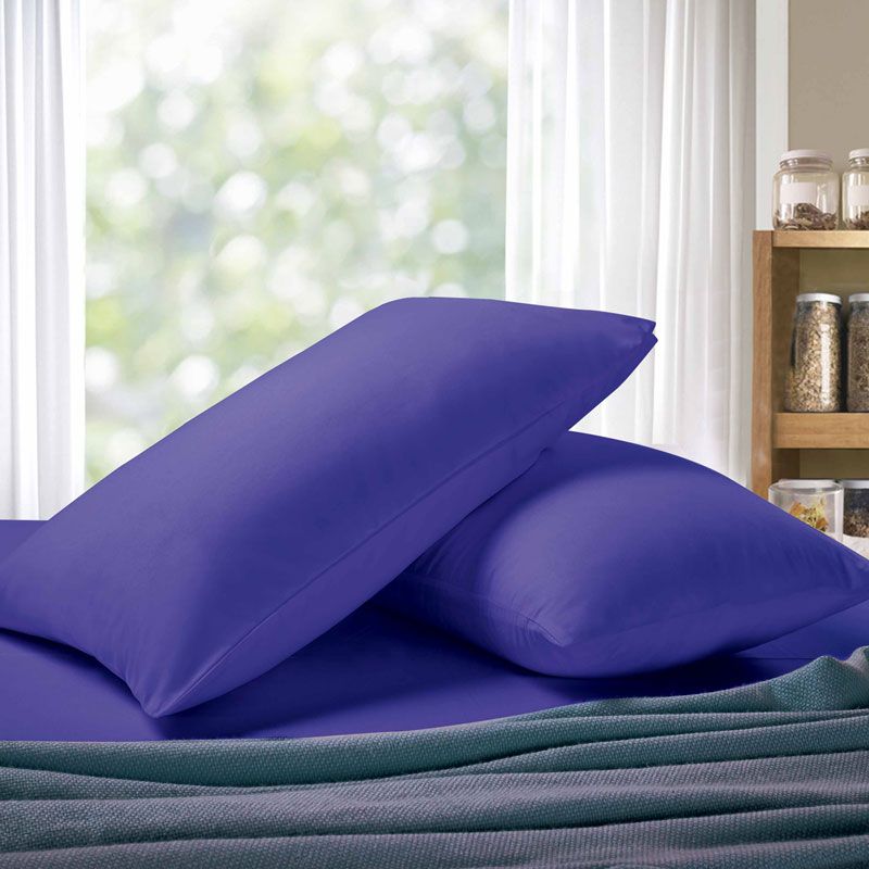 Ultra-Soft Standard Microfibre Pillowcases, 2 Pack – Royal Blue