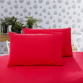 Ultra-Soft Standard Microfibre Pillowcases, 2 Pack – Red