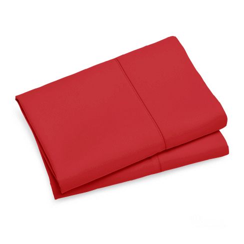 Ultra-Soft Standard Microfibre Pillowcases, 2 Pack – Red
