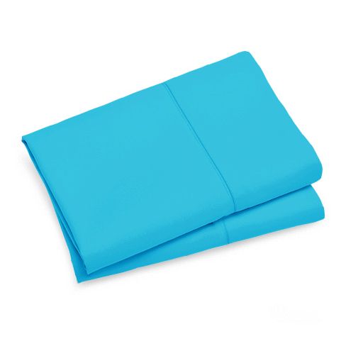 Ultra-Soft Standard Microfibre Pillowcases, 2 Pack – Light Blue