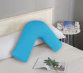 Ultra-Soft Microfibre V-Shaped Pillowcase – Light Blue