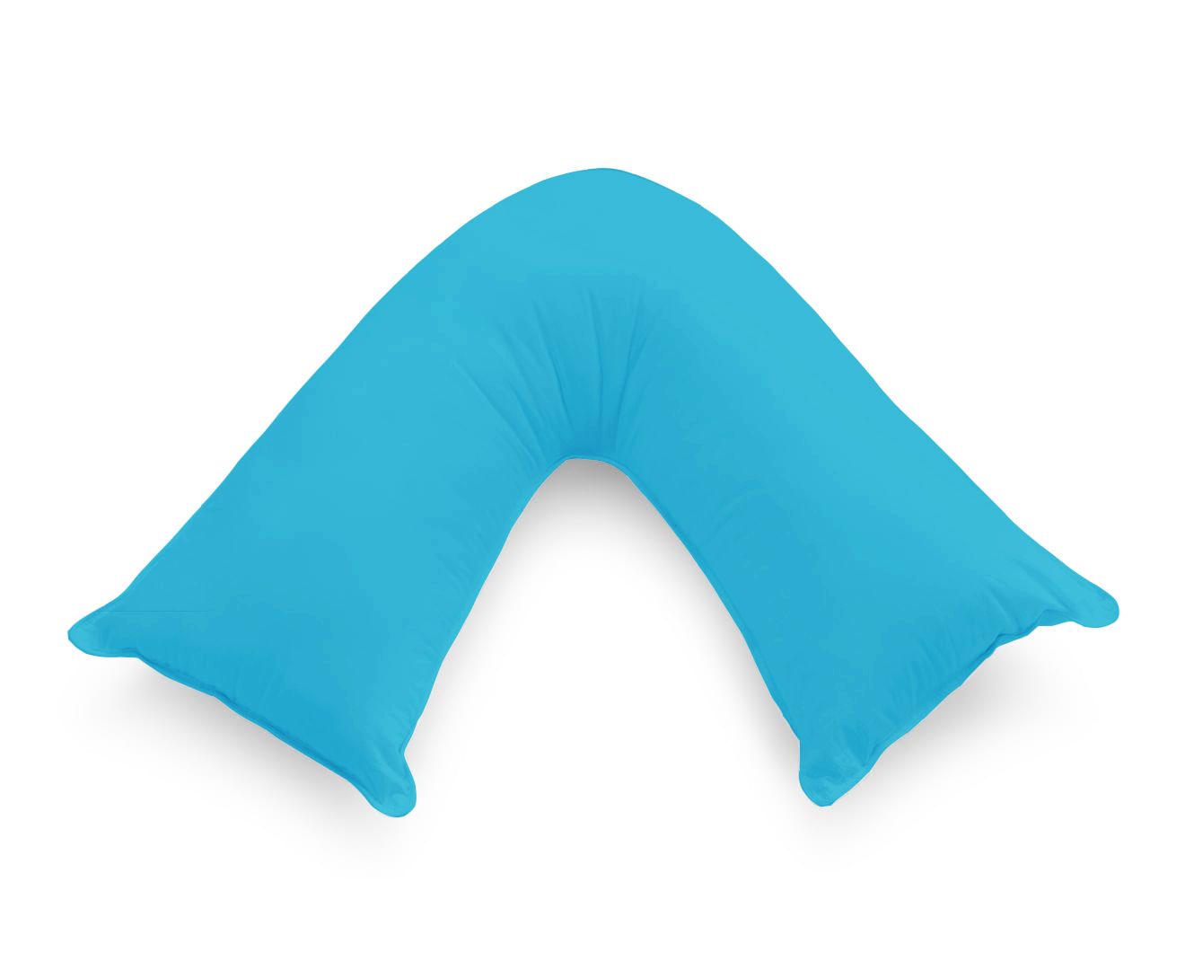Ultra-Soft Microfibre V-Shaped Pillowcase – Light Blue