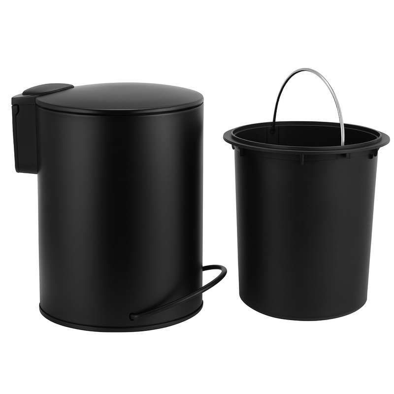 3L Soft-Close Pedal Bin – Black