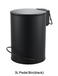 3L Soft-Close Pedal Bin – Black