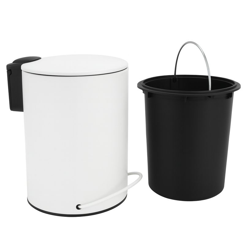 3L Soft-Close Pedal Bin – White