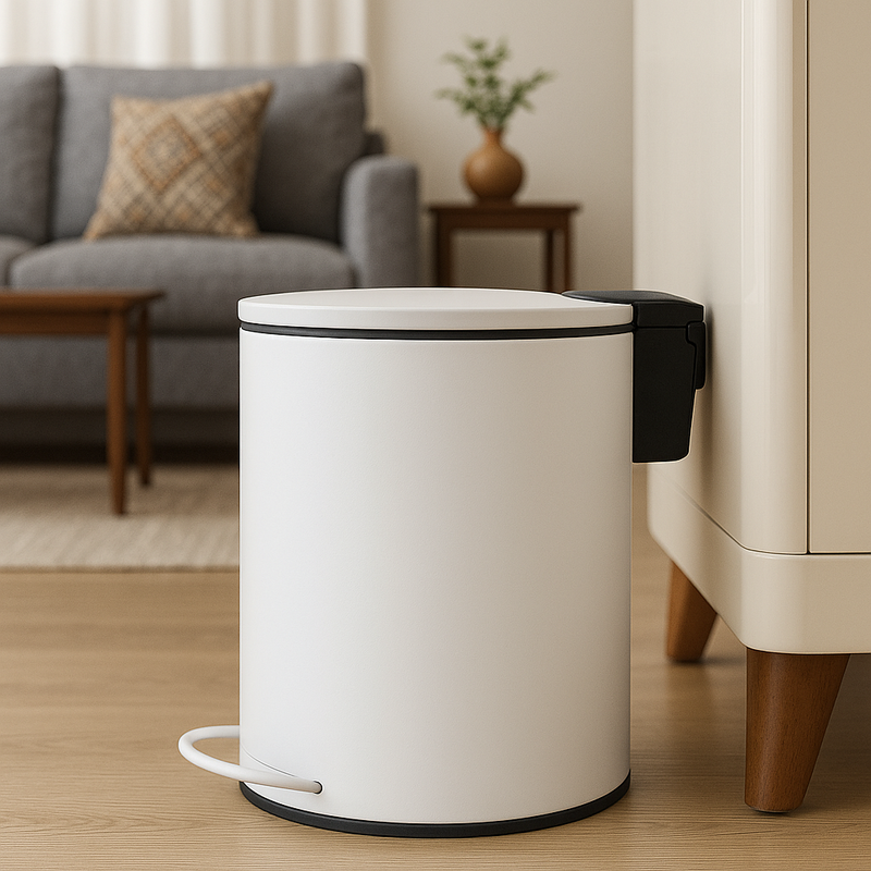 3L Soft-Close Pedal Bin – White