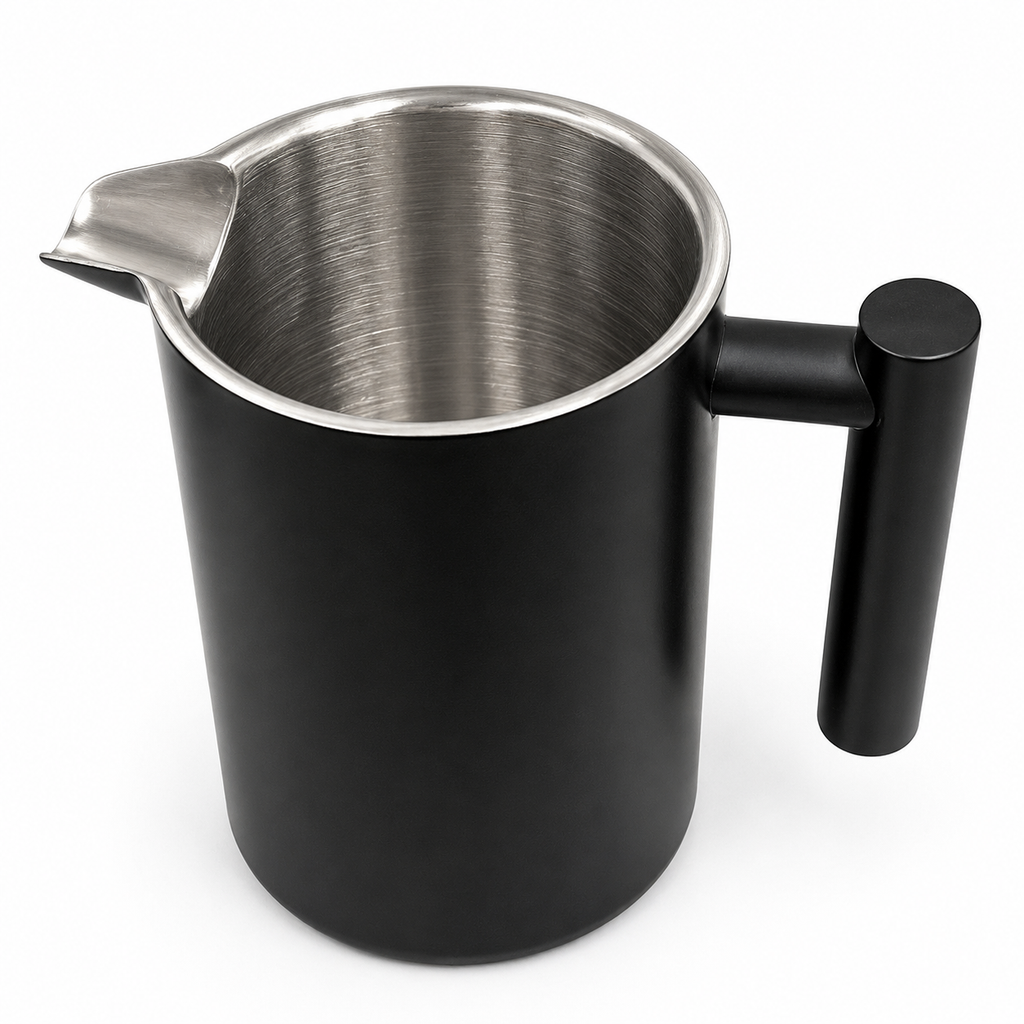 Black French Press Coffee Maker Plunger 1000ml