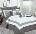 10-Piece Queen Comforter and Sheet Set – Charcoal