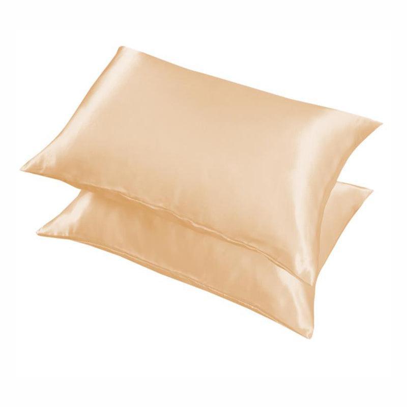 Polyester Satin Standard Pillowcase Pair – Light Blue