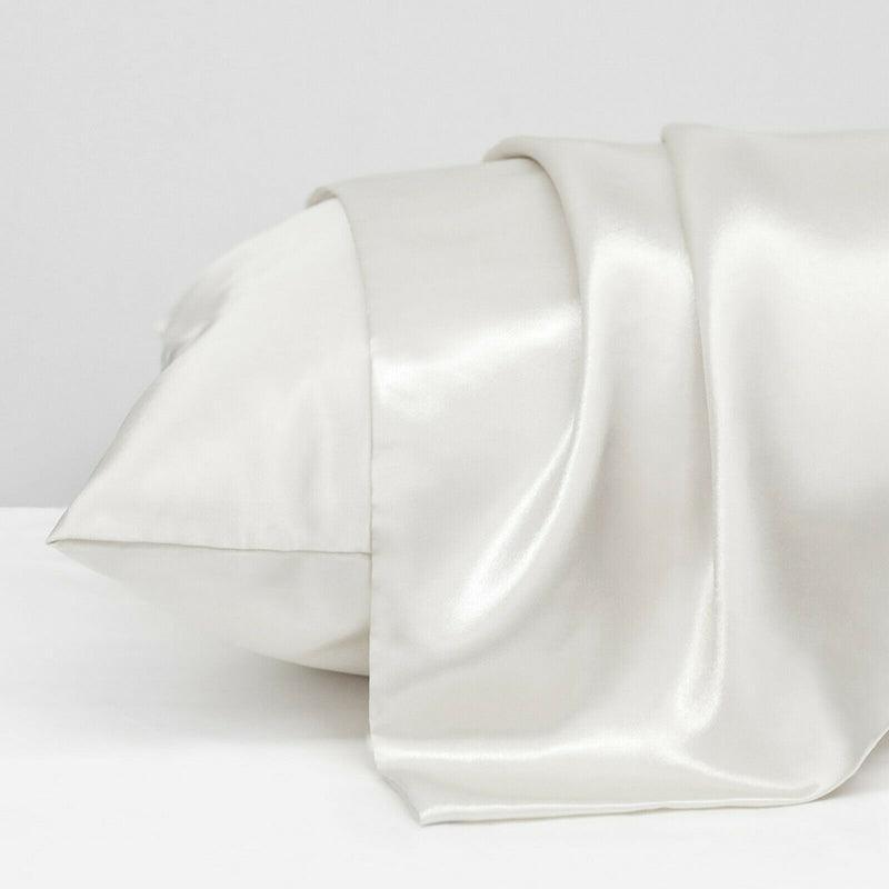 Polyester Satin Standard Pillowcase Pair – Light Orange