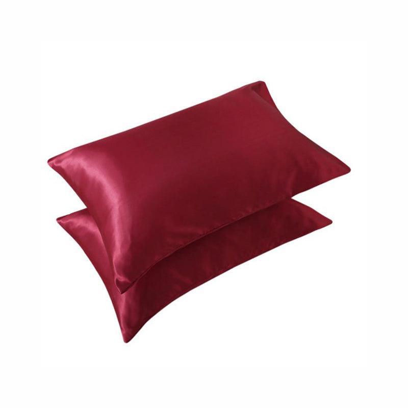 Polyester Satin Standard Pillowcase Pair – Light Yellow