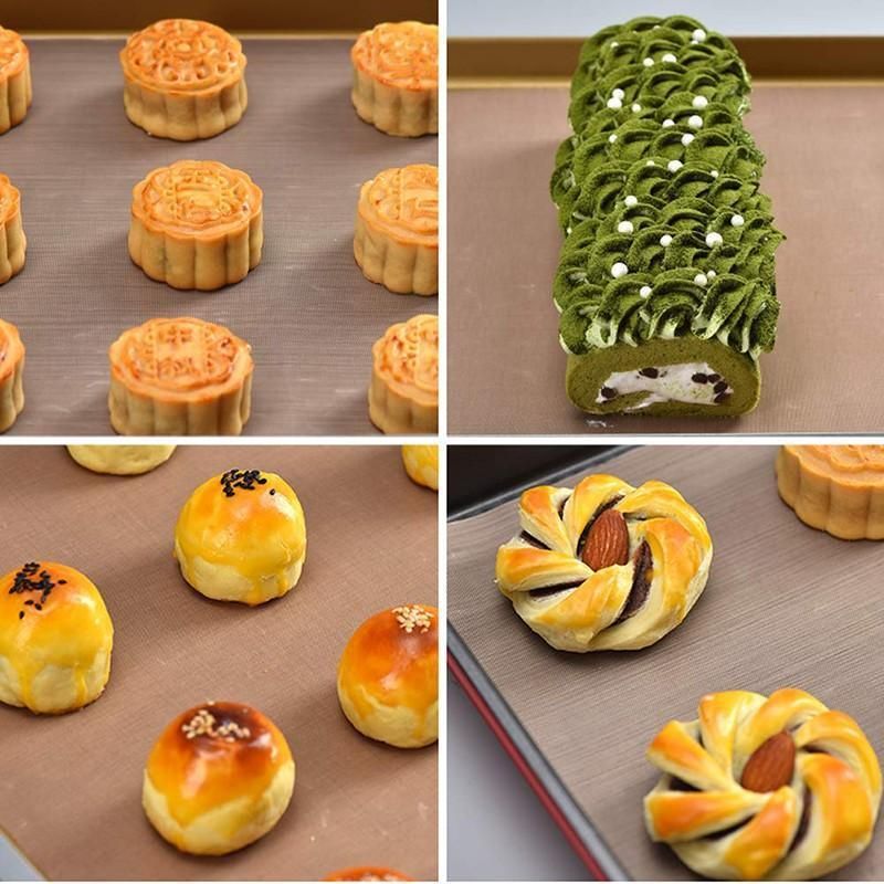 High Temperature Resistant Household Baking Paper Baking Sheet Cloth Non-Stick - White 40*60CM
