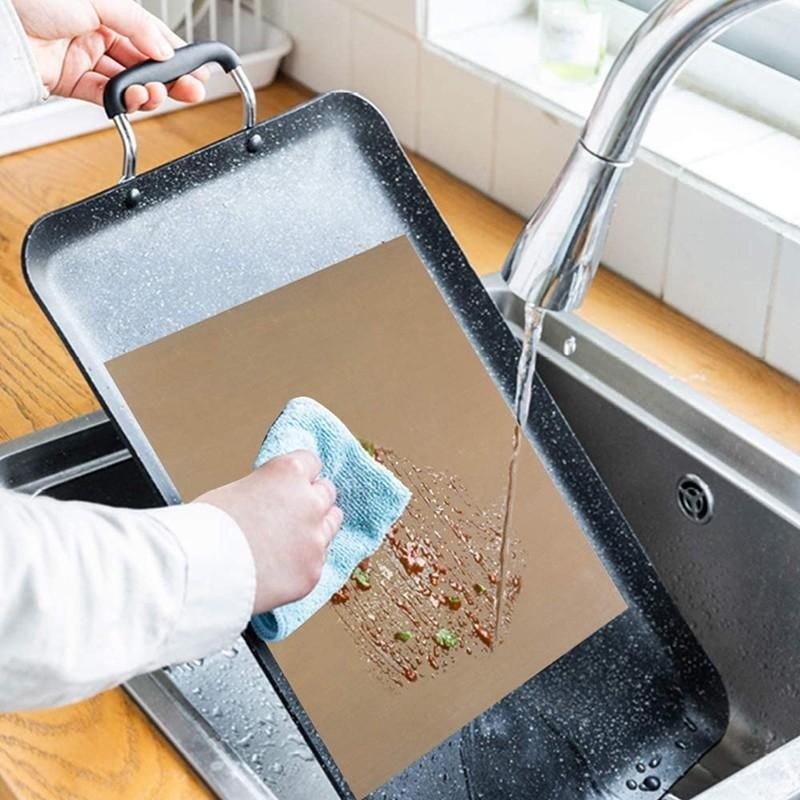 High Temperature Resistant Household Baking Paper Baking Sheet Cloth Non-Stick - White 40*60CM
