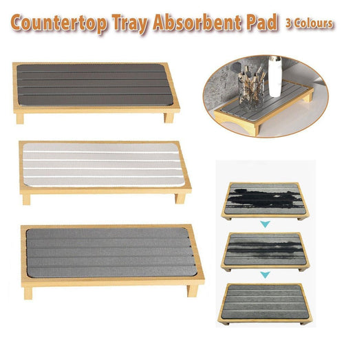 Absorbent Sink Splash Mat – Dark Grey