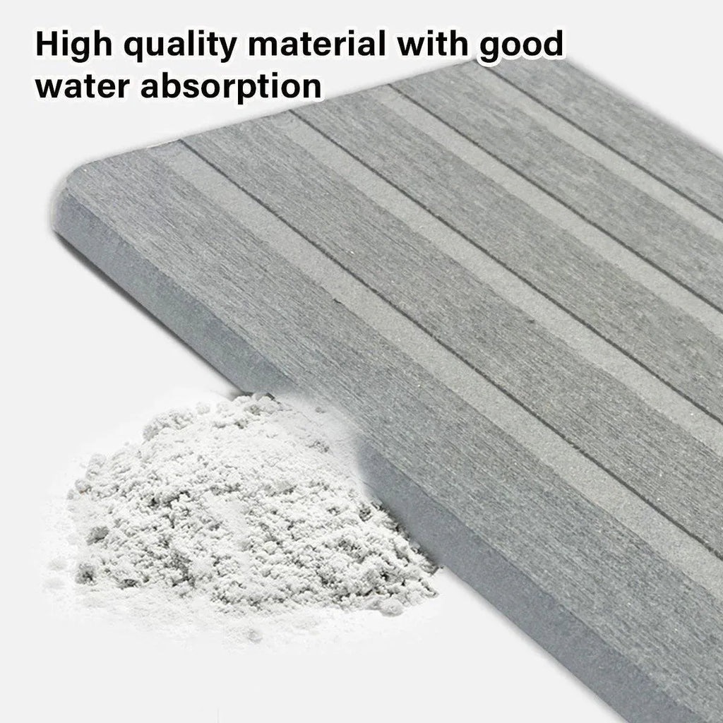 Countertop Absorbent Drainage Mat Sink Splash Pad Bathroom Tray Water Catcher - White