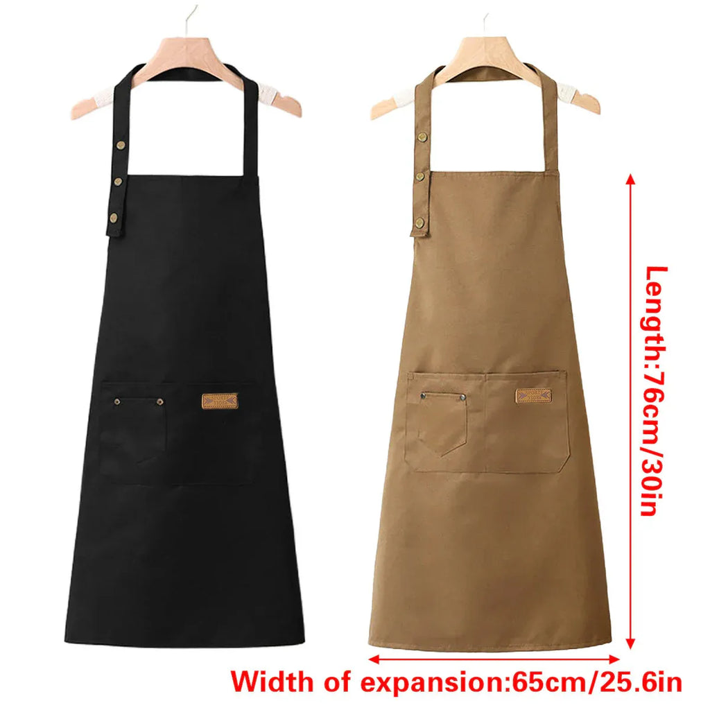 Adjustable Bib Apron – Black