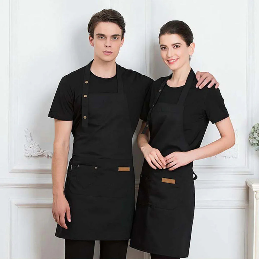 Adjustable Bib Apron – Black